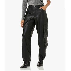 Terea Women's Anika Vegan Leather Cargo Pant size XXL NWT